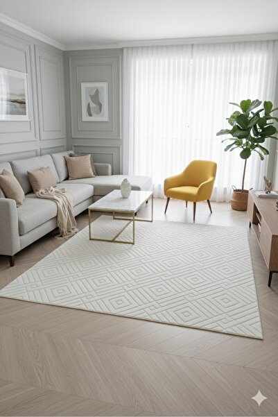 elyar Yıkanabilir pamuklu İskandinav Tarzı Premium Puffy Peluş Yolluk – Salon ve Koridor Halısı (72)