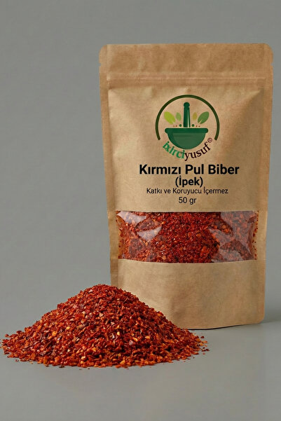 ixirciyusuf Kırmızı Pul Biber (Maraş İpek Pul Biber – Tatlı Pul Biber – Red Pepper Flakes ) Doğal Baharat 50 g