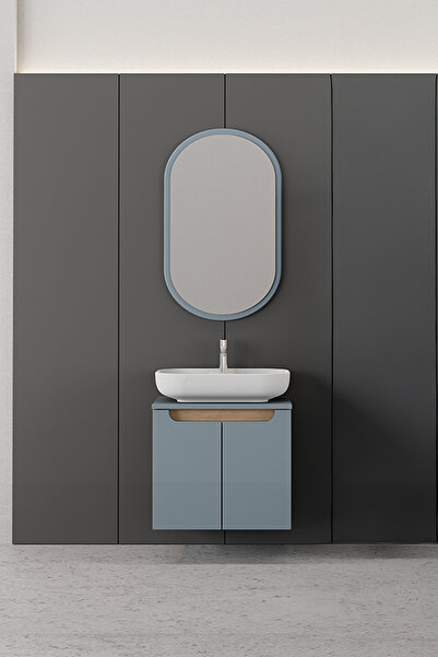 BIANI Katia 60 Cm Banyo Dolabı Renk Buz Mavisi