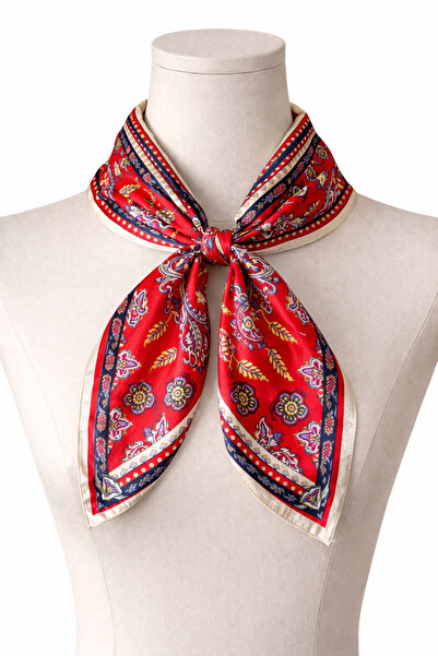 Rupen Kraft %100 Pamuk Bandana Fular Saten Çanta Aksesuarı Özel Desen Bandana...