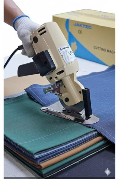 Jaktec -Rsd 100 küçük el kumaş kesim moturu tekstil için ( 1 adet )