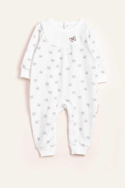 Vauva Kız Erkek Bebek Çocuk Tulum Uzun Kollu Çıtçıtlı Unisex