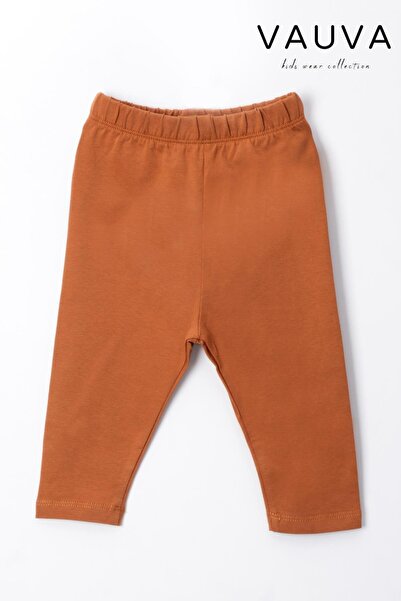 Vauva Kız Tayt Beli Lastikli Düz Çocuk Tayt