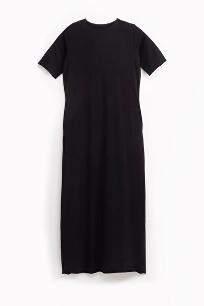 Vauva Oversize μακρύ 100% βαμβακερό κοντομάνικο φόρεμα V00888