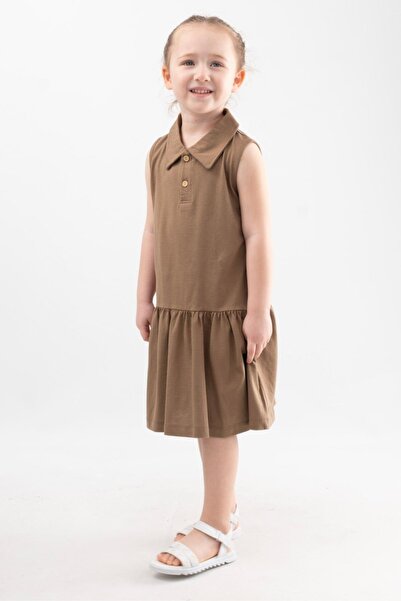 Vauva Haljina za devojčice sa halter izrezom, 100% pamuk, letnja haljina