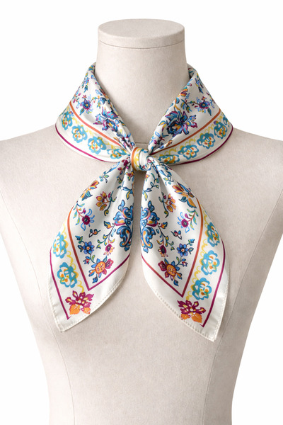 Rupen Kraft باندانا ساتان وشاح ساتان إكسسوار حقيبة ساتان بنمط خاص باندانا 45X...