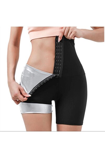 F&W FİT WOMEN Pantaloni scurți pentru saună cu agrafe, recuperator termic, aj...