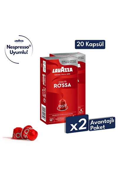 LavAzza Qualità Rossa 57gr Nespresso® Uyumlu Alüminyum Kapsül x2
