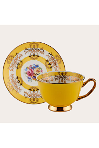 ROY KING 6'LI KAHVE FİNCANI 90 CC SARI