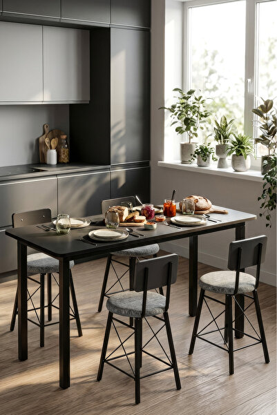Retodesign 60/140 Antrasit Yemek Masası, Bilgisayar Masası; Oyuncu Masası 9001