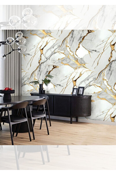 DİECOR Premium Kalite Mermer Desenli PVC Panel 122x244 Cm Suya Dayanıklı Bany...
