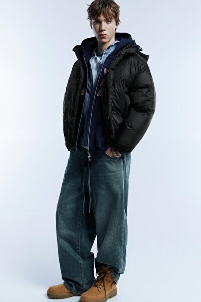 Pull & Bear Saten yüzeyli kumaştan şişme mont