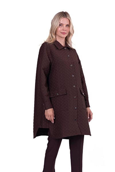 Invee Kapitone Gömlek Kap KAHVE