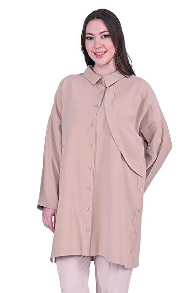 Invee Bolero Modal Shirt Camel