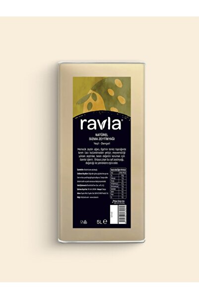 Ravla Dengeli Sızma Zeytinyağı - Sofralık 5L