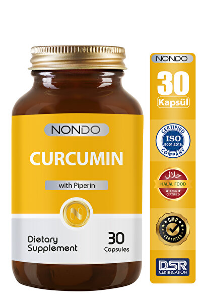 Nondo Kurkumin Zerdaçal Ekstresi 30 Kapsül ( Curcumin Piperin )