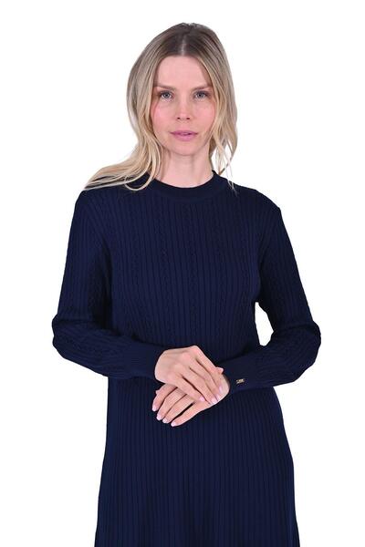 Invee ملابس تريكو من الصوف باللون الأزرق الداكن