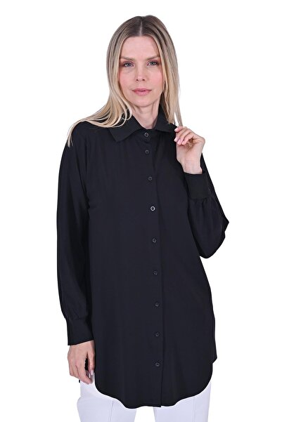 Invee Modal Penye Gömlek SİYAH