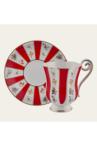 ROY KING 6'LI KAHVE FİNCANI 120 CC KIRMIZI