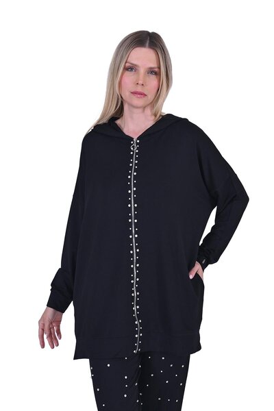 Invee Stone Tracksuit Suit Black