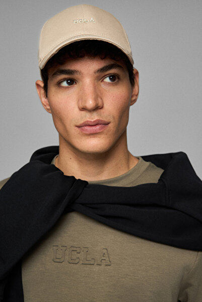 UCLA Șapcă de baseball bej ARGENTO, pălărie unisex brodata