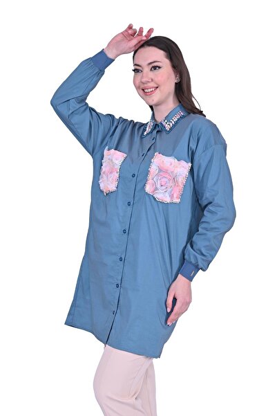 Invee Риза с розов камък OIL