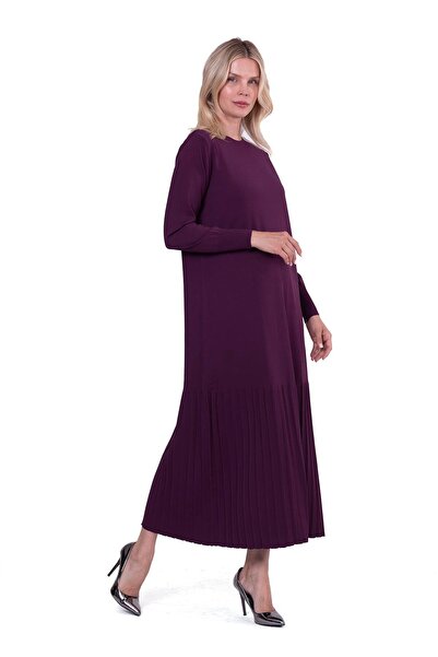 Invee Viola Triko Elbise VİŞNE