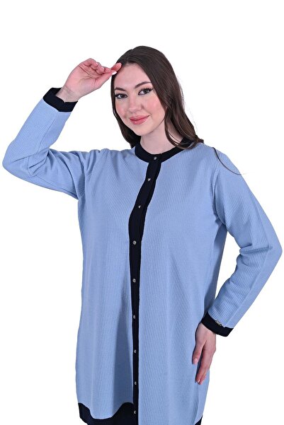 Invee Defne Трикотажний вовняний кардиган СИНІЙ-СИНІЙ