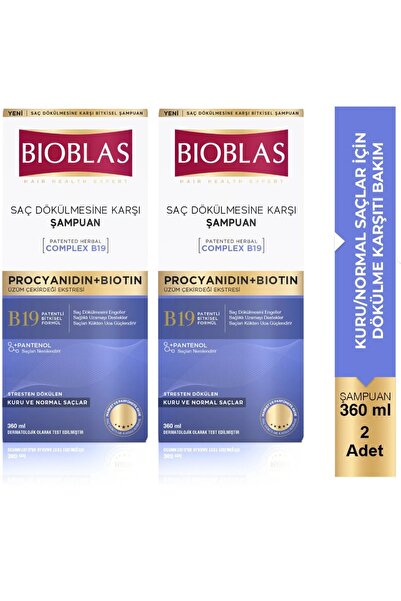 Bioblas Bıoblas šampon 360 ml X 2 ks Pro vlasy proti vypadávání vlasů proti stresu