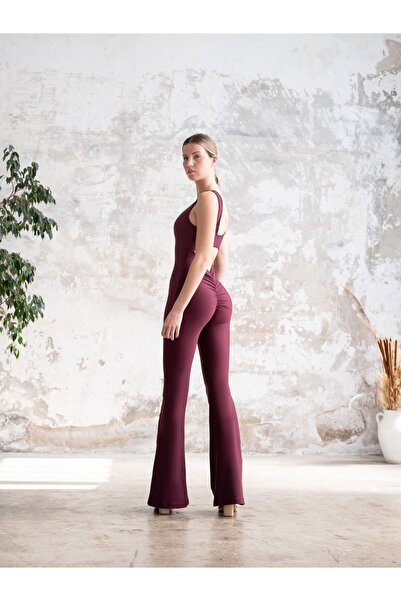 Valle Fashion Salopetă de fitness spaniolă Pilates Yoga cu șolduri adunate