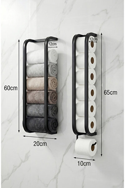 Işıl Concept Modern Banyo Seti, Vidalı Havluluk ve Tuvalet Kağıtlığı - Banyo ...