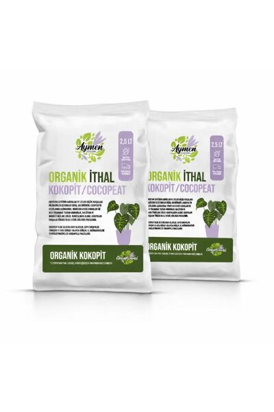 Aymen Çiçekçilik 2 Adet Özel Karışımlı Cocopeat Ponza Katkılı 2,5 Litre Iç Ve...