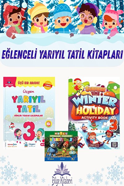 Üçgen Yayıncılık Üçgen 3.Sınıf Yarıyıl Tatil+Winter Holiday (İngilizce Yarıyıl Tatil)