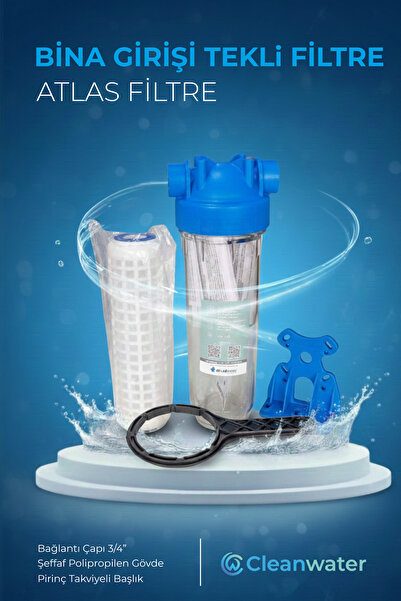 Atlas Tekli Bina Girişi Housing Filtre 3/4"