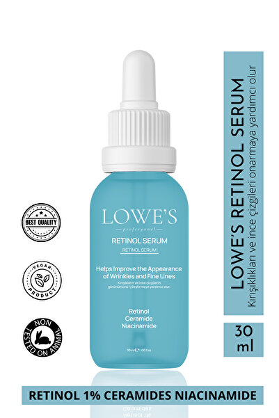 Kozmetik Lowe's Retinol Serumu Pürüzsüz Ve Genç Bir Cilt Için