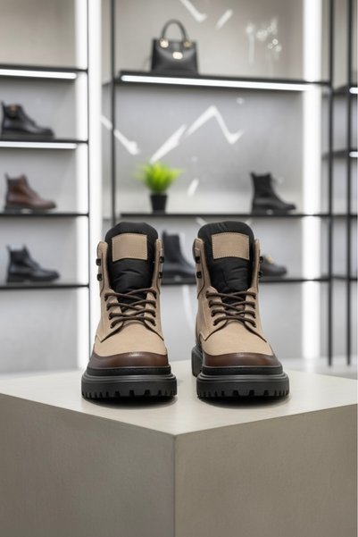 BENGAL 100% Genuine Leather Men's Boots Eva Sole Ultra Light High Sole