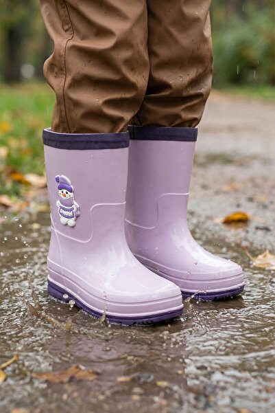 GEZER Cizme de ploaie impermeabile pentru fete, cu șosete suplimentare detașabile în interior