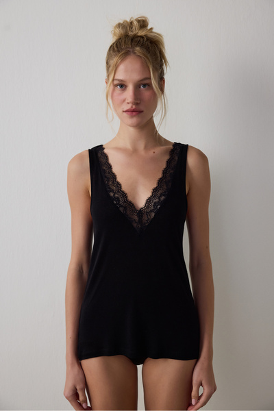 Penti Siyah Cashmere Blend Atlet