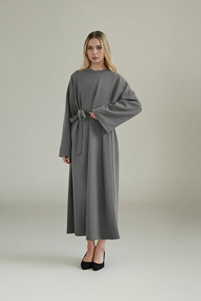 Molly Nelly Kadın Oversize Basic Penye Elbise