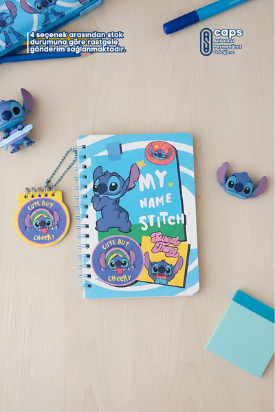 caps anlarınızı paylaştığınız ortağınız 1 Adet A5 Boyut Stitch Temalı Hologra...