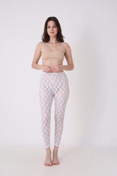 Altınay Women's Lace Leggings - 90% Cotton (Lilitime)