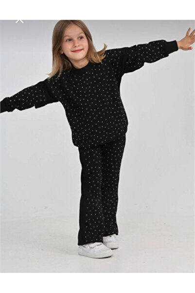 MODA AÇELYA Stone Girl's Tracksuit Set
