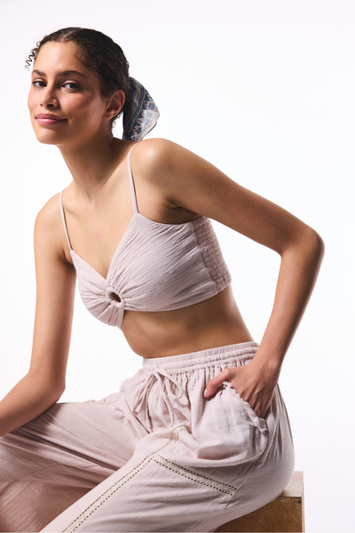 Penti Steinbesetztes Damen-Bustier mit V-Ausschnitt PLNYE6T025IY