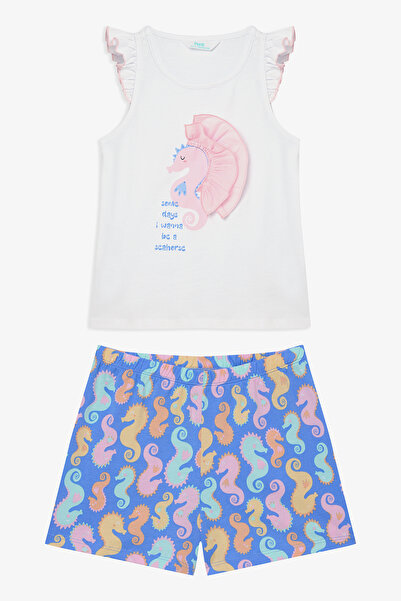 Penti Seahorse-Pyjama-Set aus Baumwolle für Mädchen