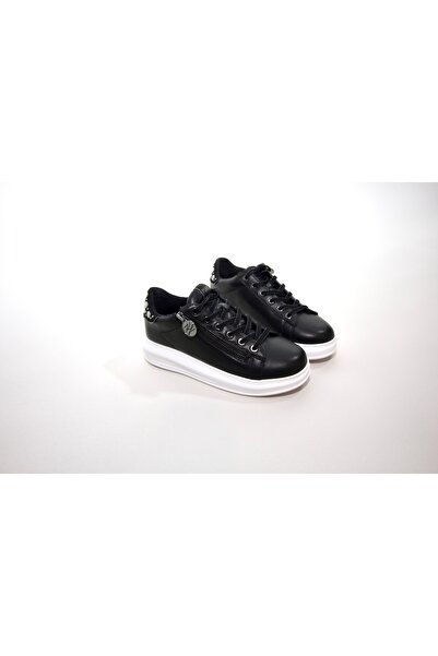 Karl LagerfeId Adidasi pentru femei LEATHER KAPRI Mirror Studs Zip