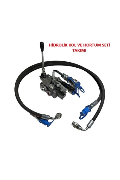 TarımGaraj Tarım Garaj Tek Kollu Hidrolik Kumanda Kolu Hortumlu Set