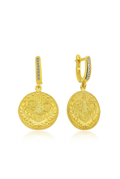 Gumush Gümüş Reşat Detaylı Mengeçli Küpe