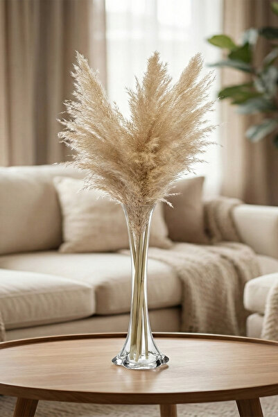 Lilac Home 40 Cm Boyutunda Uzun Fil Ayağı Cam Vazo