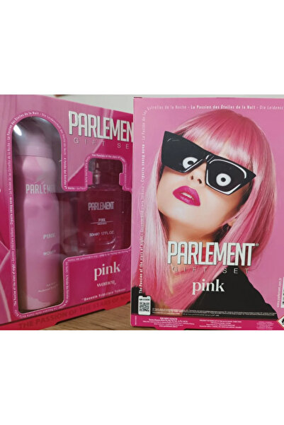 Parlement Kozmetik Parlement Pink Kadın Parfüm Seti 50 ml Edt+ 150 ml Deodorant