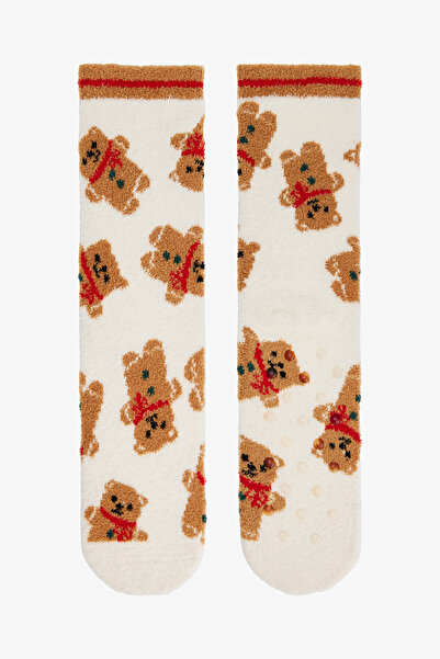 Penti Kırık Beyaz Gingerbread Ev Patiği